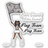 Stickers voor de kleurenvlagbescherming (diamant 6 (Voorkant)