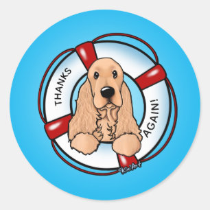 Stickers voor de redding van Cocker Spaniel