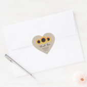 Stickers voor de Rustic Burlap en Sunflower Weddin (Envelop)