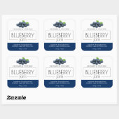 Stickers voor de verpakking van blauwbes jam-produ (Vel)
