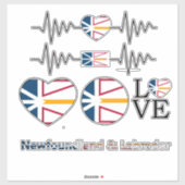 Stickers voor de vlag van Newfoundland (Vel)