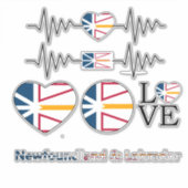 Stickers voor de vlag van Newfoundland (Voorkant)