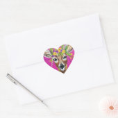 Stickers voor de vormgeving van het diepe hart (Envelop)