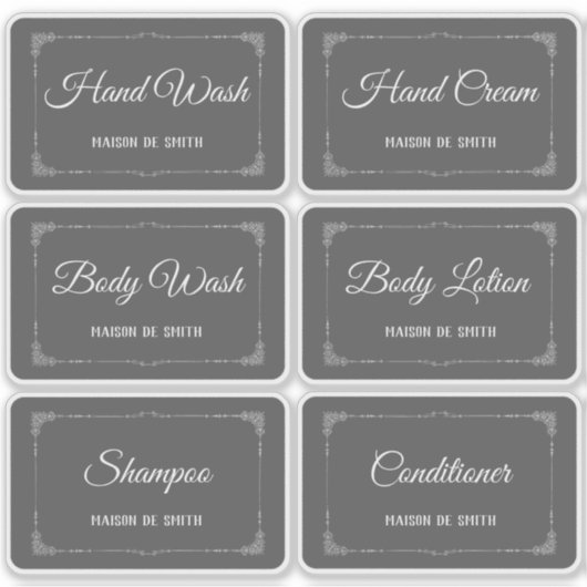 Stickers voor Dispenserlabels voor thuisorganisati (Voorkant)