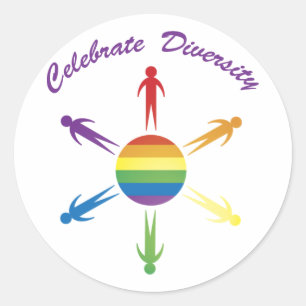 Stickers voor Diversity Circle vieren