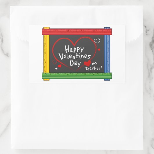 Stickers voor docenten op Valentijnsdag! (Tas)