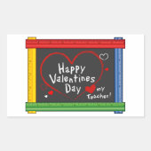 Stickers voor docenten op Valentijnsdag! (Voorkant)