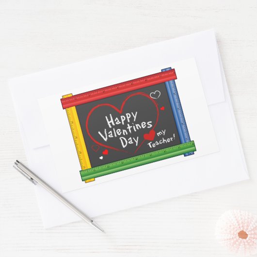 Stickers voor docenten op Valentijnsdag! (Envelop)