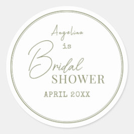 Stickers voor een bruidsdouche.