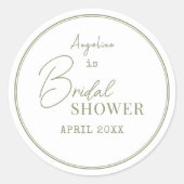 Stickers voor een bruidsdouche. (Voorkant)