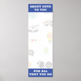 Stickers voor erkenning poster beloning werknemers