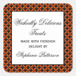 Stickers voor Fancy Halloween-baking in de stad Gl
