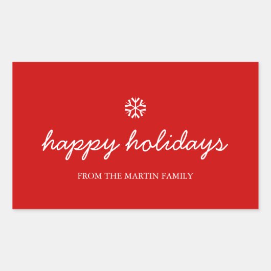 Stickers voor feestdagen - prettige feestdagen ker (Voorkant)