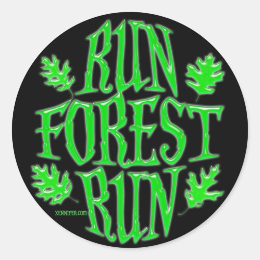 Stickers voor Forest Run uitvoeren (Voorkant)