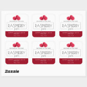 Stickers voor frambozenjam-productlabel Verpakking (Vel)