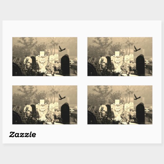 STICKERS VOOR GEHAUNTEERDE GRAVEYARD (Vel)