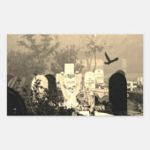 STICKERS VOOR GEHAUNTEERDE GRAVEYARD (Voorkant)