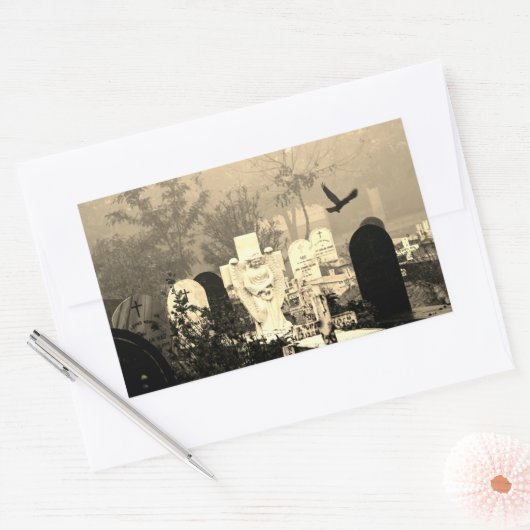 STICKERS VOOR GEHAUNTEERDE GRAVEYARD (Envelop)