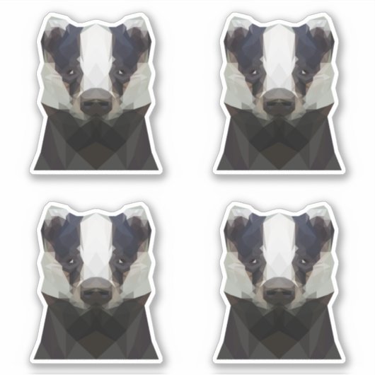 Stickers voor geometrische dassen (Voorkant)