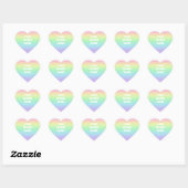 Stickers voor gepersonaliseerde pasteelregenboogen (Vel)