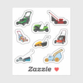 Stickers voor grasmower (Vel)