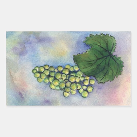 Stickers voor groene druiven van Chardonnay Wine A (Voorkant)