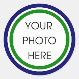 Stickers voor groene en blauwe Sjabloon