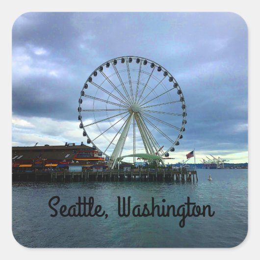 Stickers voor grote wieltjes in Seattle #2 (Voorkant)