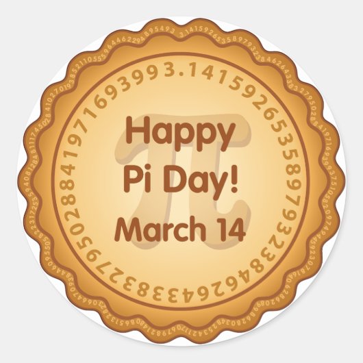 Stickers voor Happy Pi Day! (Voorkant)