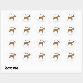 Stickers voor hartboxer (Vel)