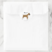 Stickers voor hartboxer (Tas)