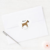 Stickers voor hartboxer (Envelop)