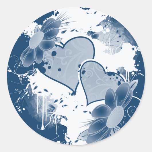 Stickers voor hartslag en bloemen (Voorkant)