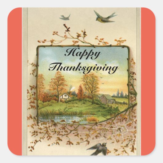 Stickers voor Herfst Thanksgiving (Voorkant)