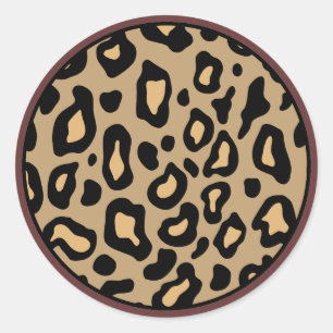 Stickers voor het afdrukken van leopard Animal