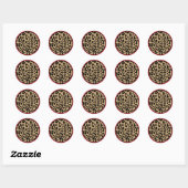 Stickers voor het afdrukken van leopard Animal (Vel)