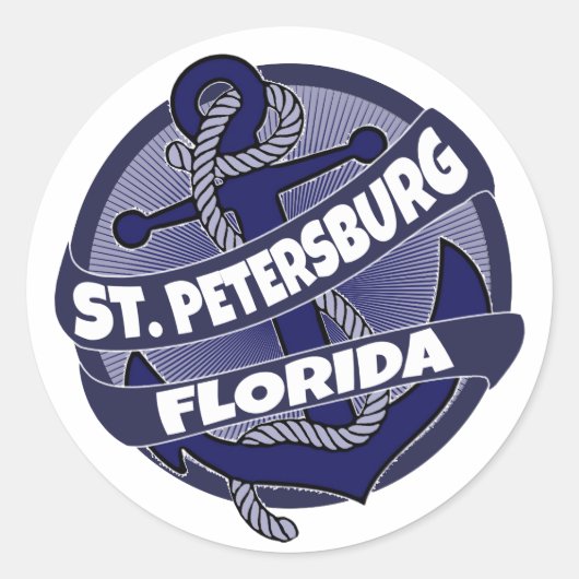 Stickers voor het anker van Sint-Petersburg Florid (Voorkant)