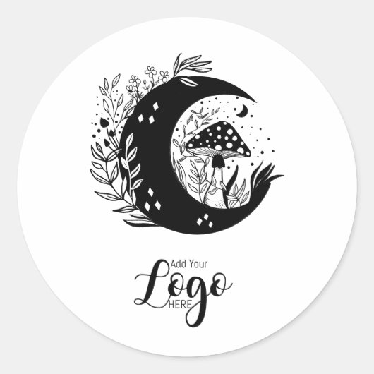 stickers voor het bakken van logo sticker paddenst (Voorkant)