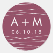 Stickers voor het bindhuwelijk | Marsala (Voorkant)