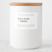 Stickers voor het etiket van het natuurkaars met w (Voorkant)