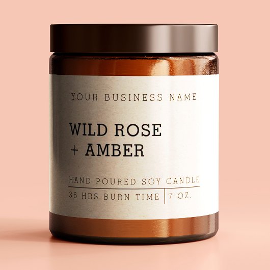 Stickers voor het etiket van het natuurkaars met w