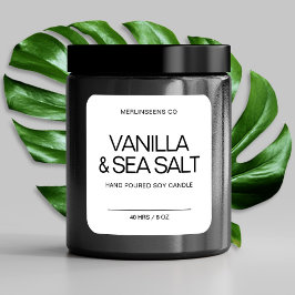 Stickers voor het etiket van het natuurkaars met w