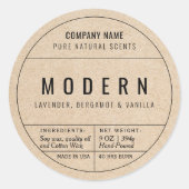 Stickers voor het etiket van papieren kaarsen (Voorkant)