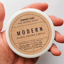 Stickers voor het etiket van papieren kaarsen