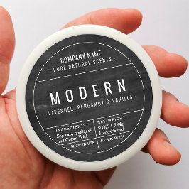 Stickers voor het etiket van zwarte homemade-kaars