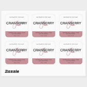 Stickers voor het etiketteren van cranberry jam (Vel)