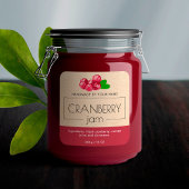 Stickers voor het etiketteren van cranberry jam