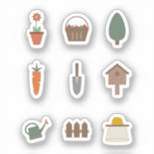Stickers voor het Gardening instellen (Voorkant)
