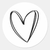 Stickers voor het hart van cadeautjes, enveloppen, (Voorkant)