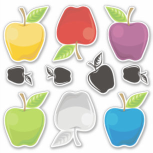 Stickers voor het instellen van Apple Pictogram Co